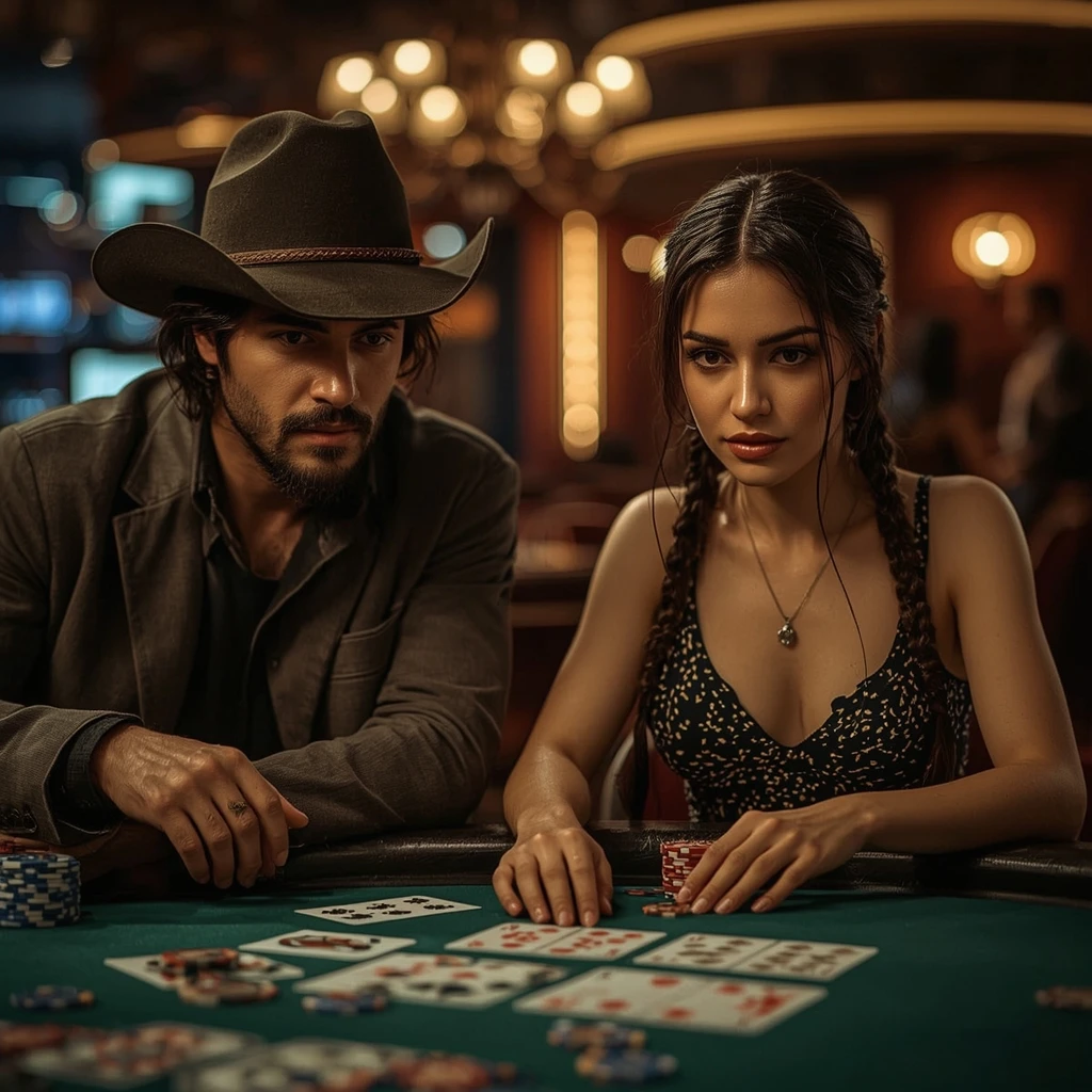 foto de dos jugadores de póker JET CASINO